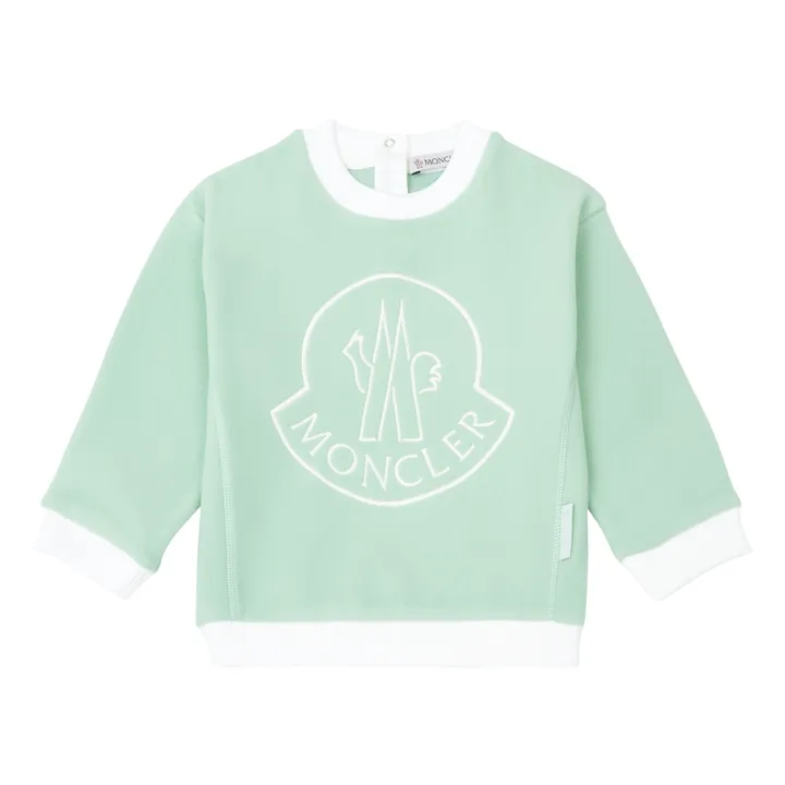 Moncler Sweat Logo | Vert pâle