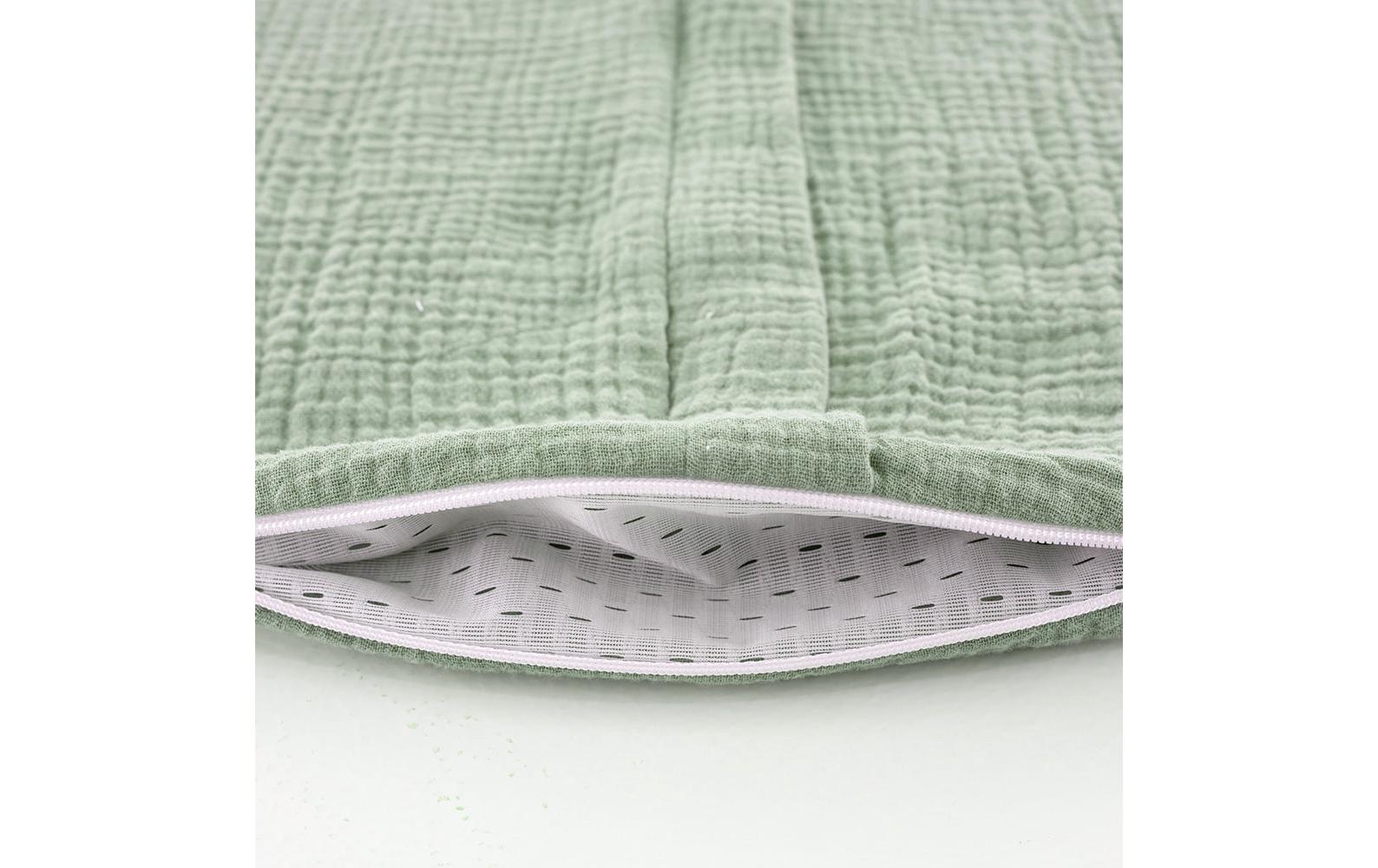 Baby-Sommerschlafsack salbei grün 90Leichter Sommerschlafsack aus Baumwollmusselin perfekt für warme Sommernächte