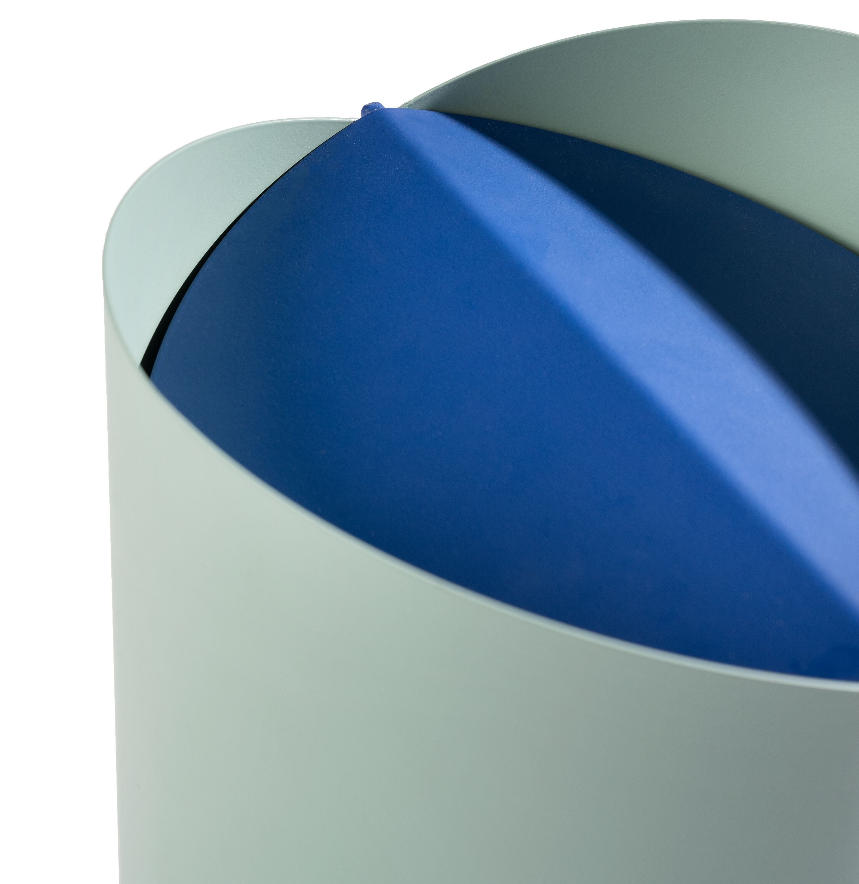 SE-ECAL Abfalleimer gross grün/blau - Grün / Blau / H: 32.0 cm