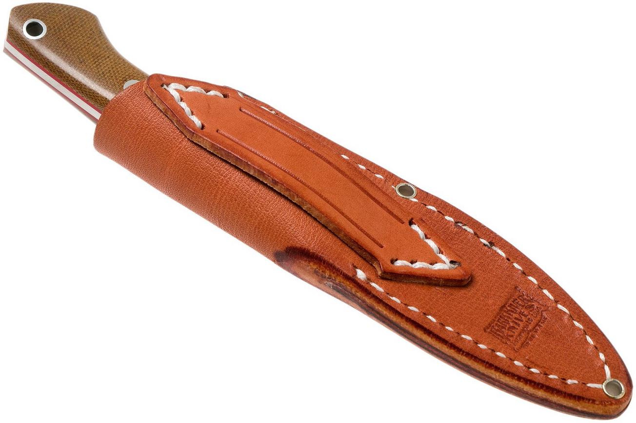 Bark River Featherweight Fox River CPM 3V Natural Canvas, Red liner jachtmes