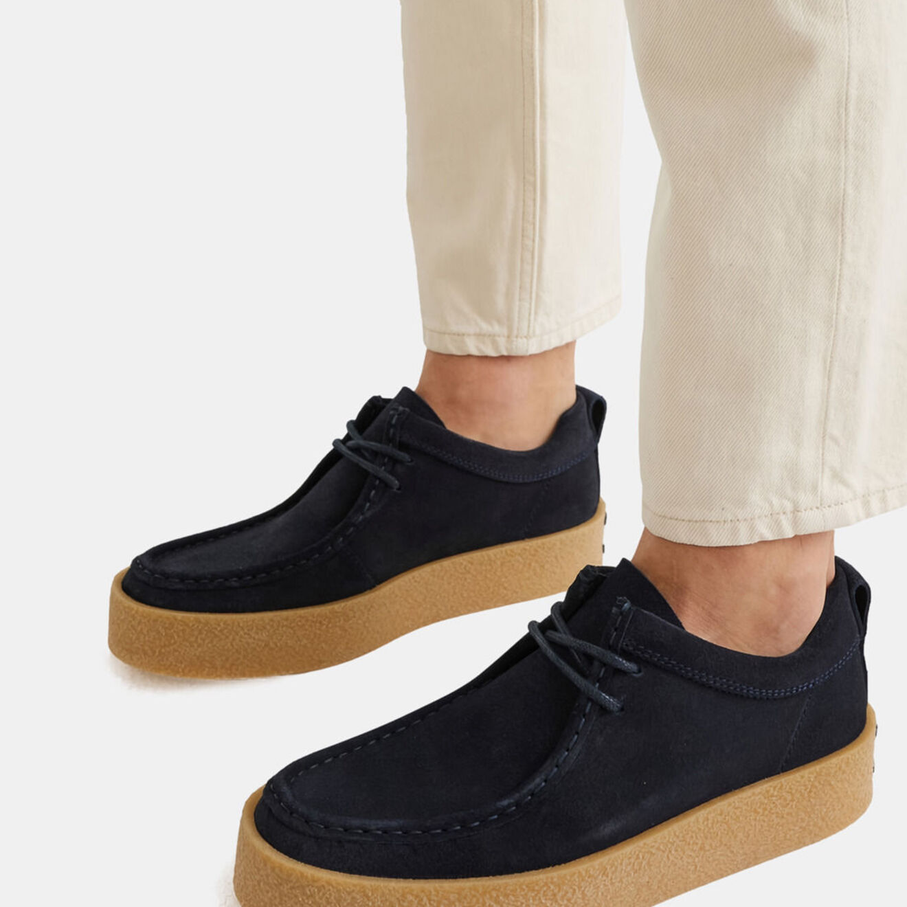 Tommy Hilfiger Mocassins en Velours de Cuir bleu marine