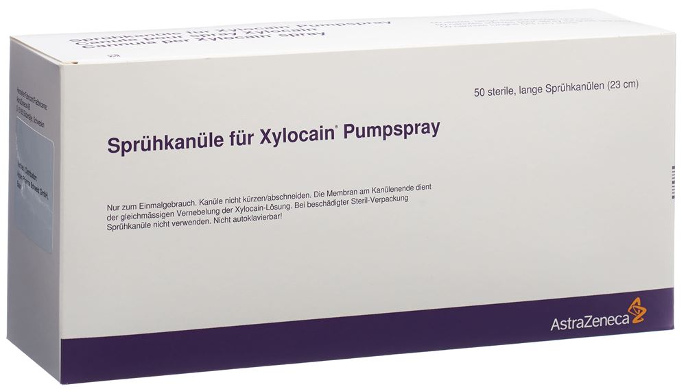 XYLOCAINE Sprühkanüle<br>50 Stück, lang steril