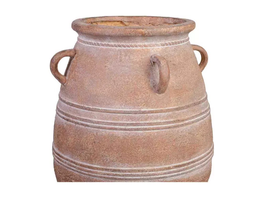 Vase en magnésium marron 37x37x56h cm