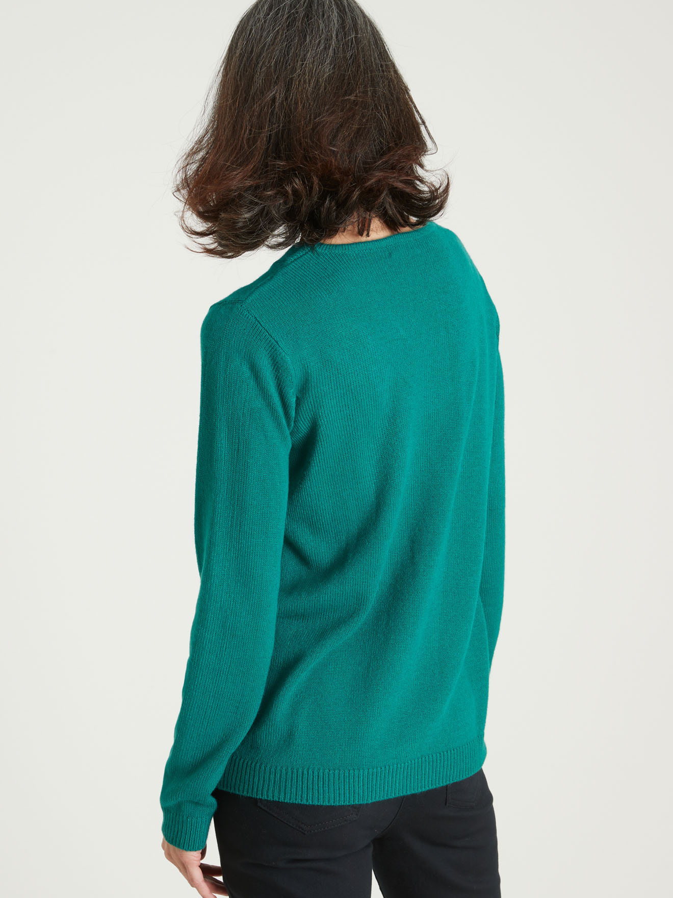Pull encolure V manches longues