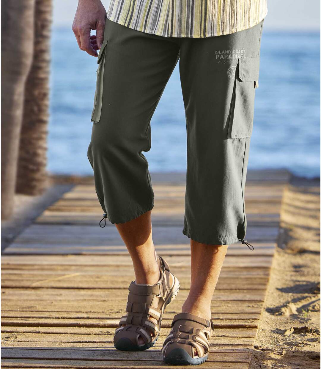 Pantacourt Cargo Microfibre Top Confort