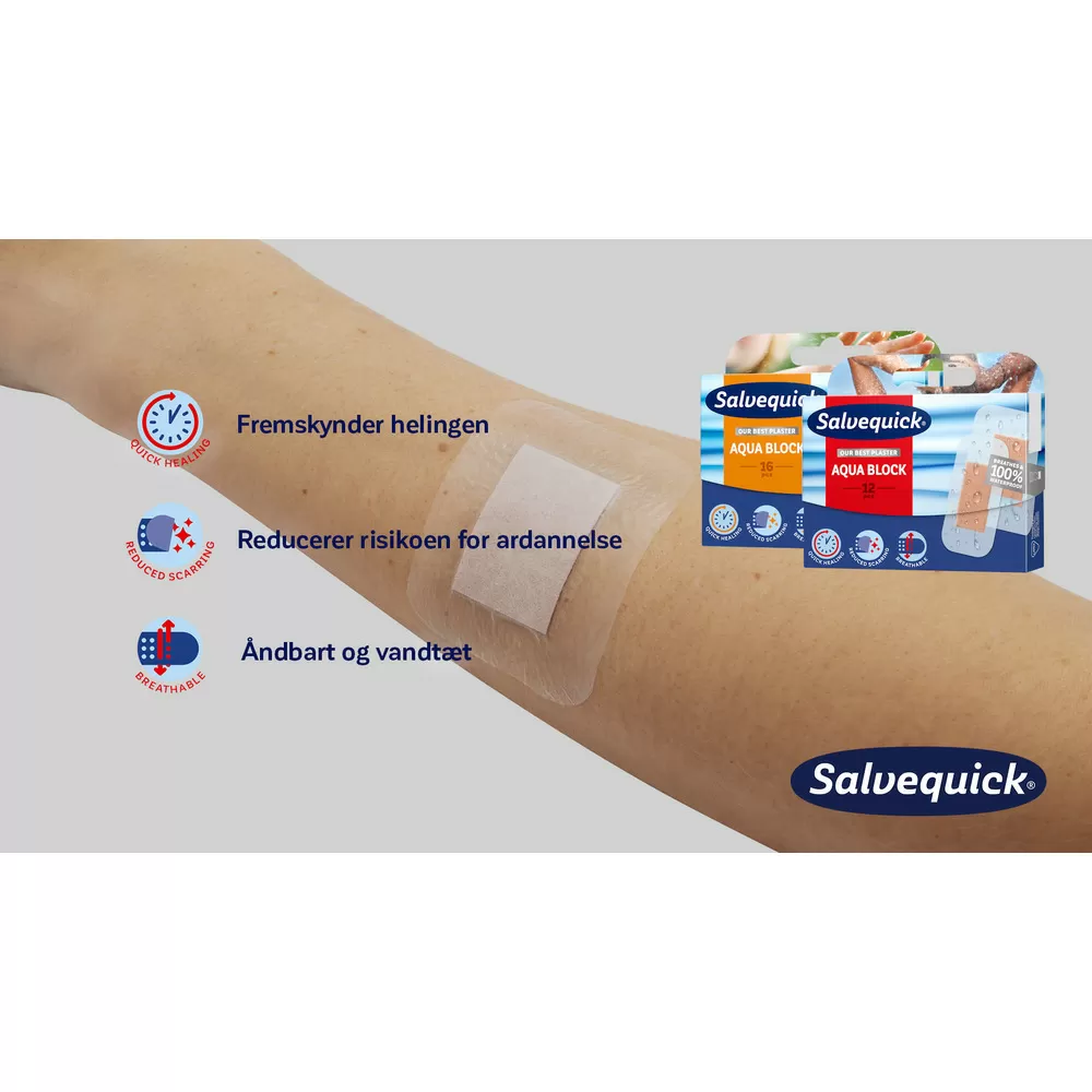 Salvequick Aqua Block Plaster - 16 stk.