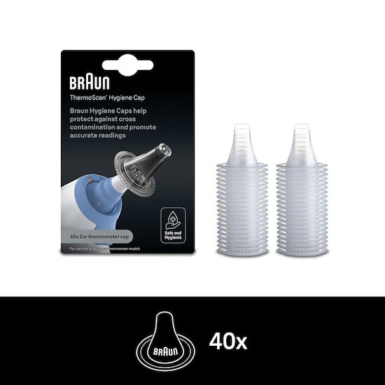 ThermoScan® Hygiene Caps - LF40   de               Braun