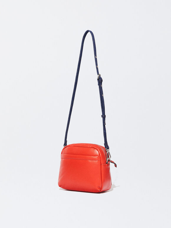 Bolsa jeans com nécessaire removível - Azul