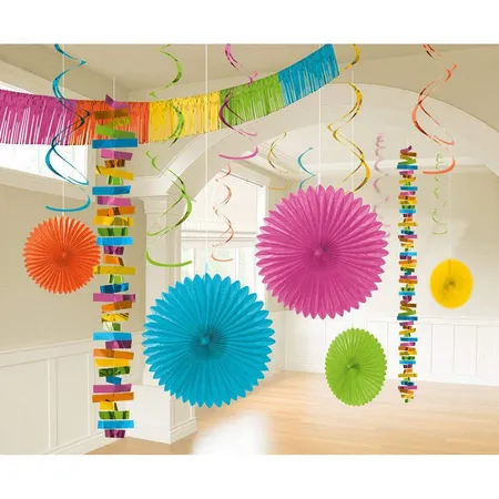 amscan Deko-Set Multicolor 18-teilig