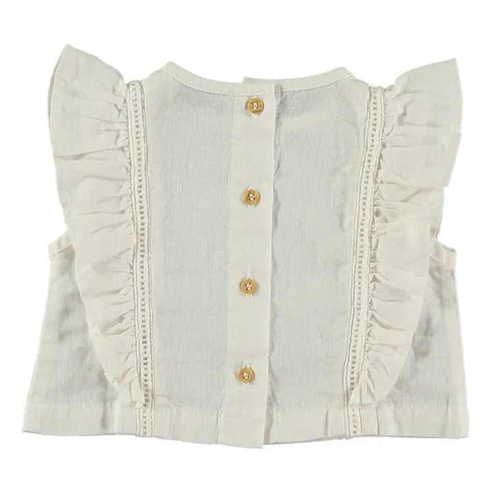 Tocoto Vintage Top Baby Volant | Blanc