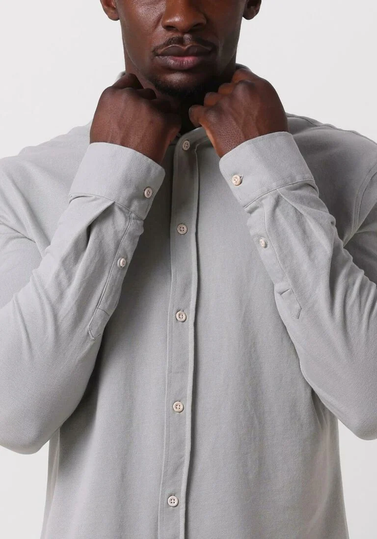 THE GOODPEOPLE groene the goodpeople casual overhemd strong