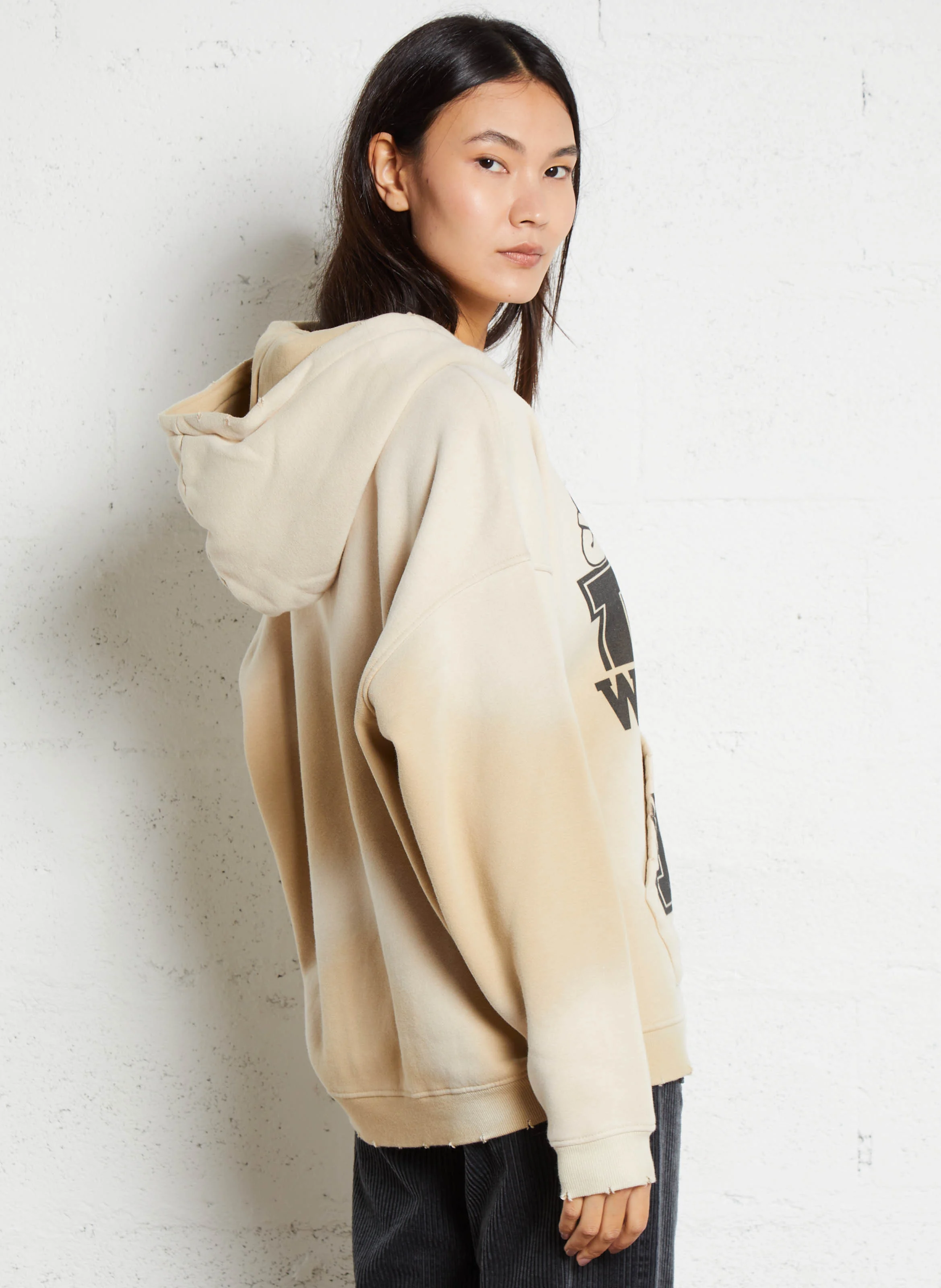 SKYLER WASHINGTON - Sweat à capuche en coton mélangé | Beige