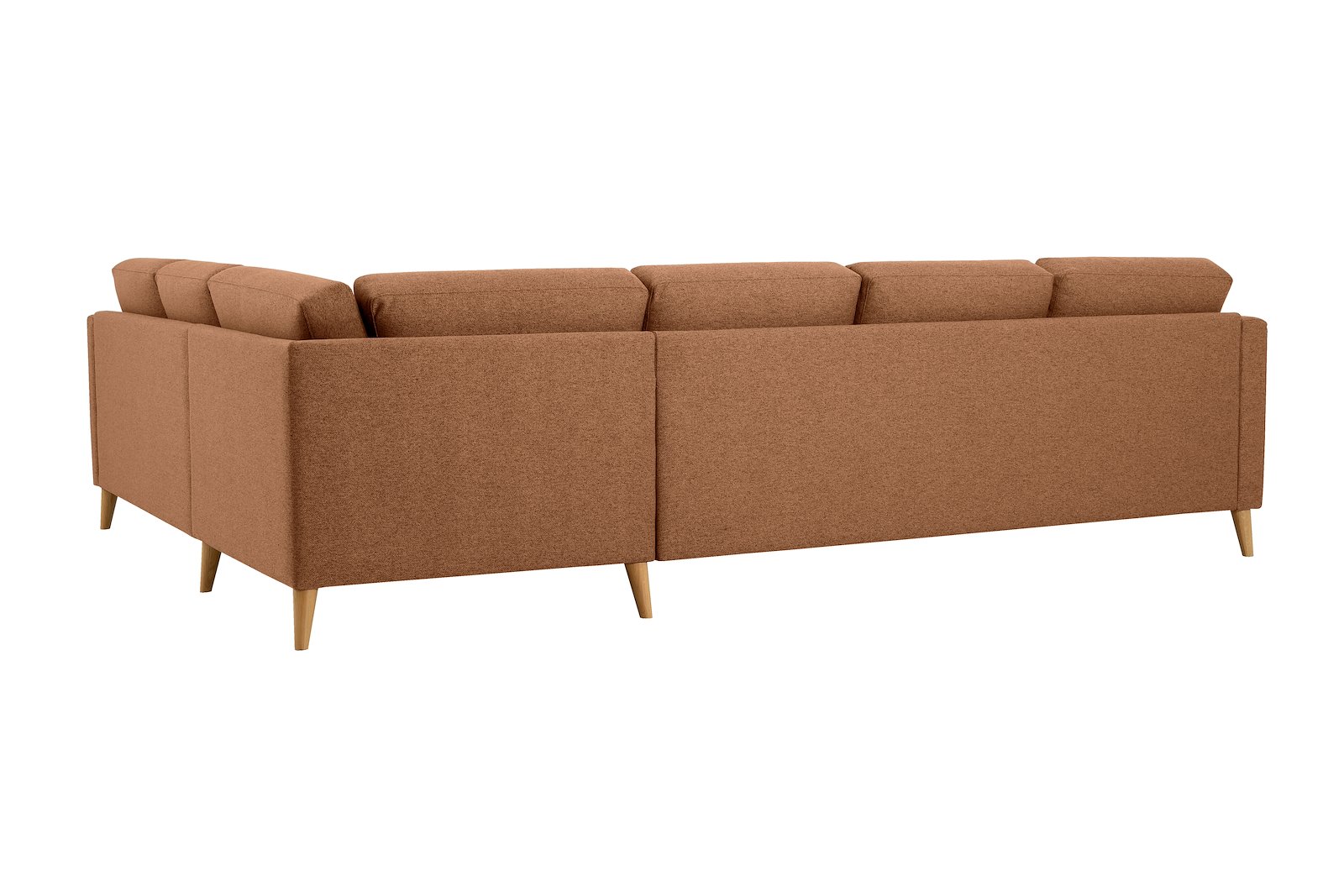 Eden hjørnesofa 32 hjørne i tekstil Neve 31 Brick med ben i eik natur (15137).