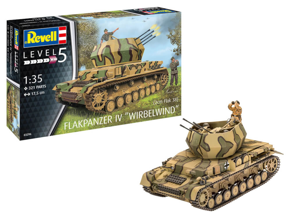 REVELL  03296 1:35 Flakpanzer IV Wirbelwind ab 13 Jahre