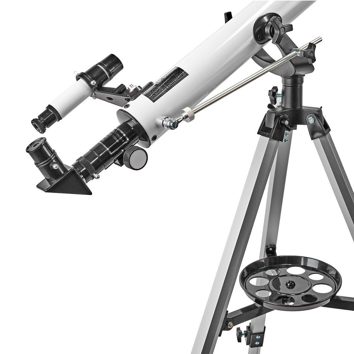 Nedis Teleskop | Blenderåpning: 50 mm | Brennvidde: 600 mm | Finderscope: 5 x 24 | Maksimal arbeidshøyde: 125 cm | Tripod | Hvit / Sort