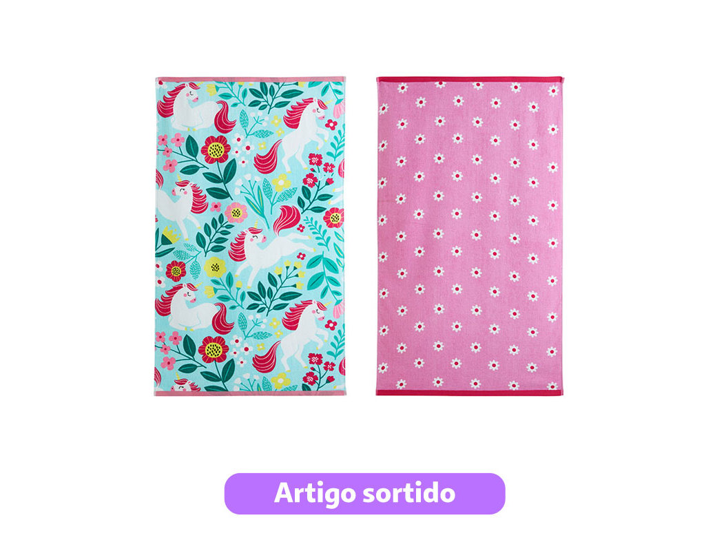 TOALHA PRAIA INFANTIL ACTUEL AVELUDADA GIRL 320G 70X120CM MODELOS SORTIDOS