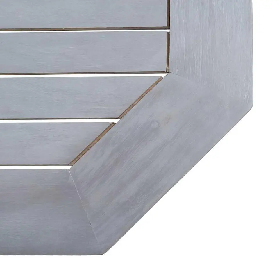 vidaXL - Balkontafel - Grijs - Hout