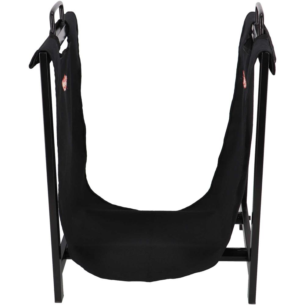 Porte bûches en tissu avec support en métal