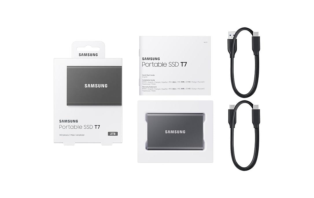 Samsung externe SSD »Port. SSD T7 2TB Titan Grey« 2 TB