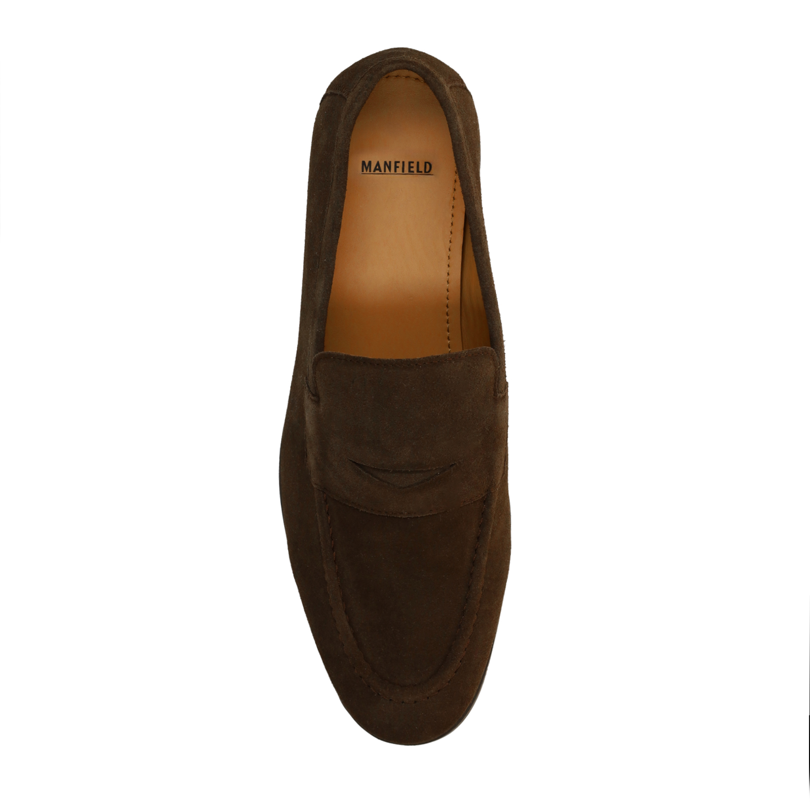 Donkerbruine suède loafers