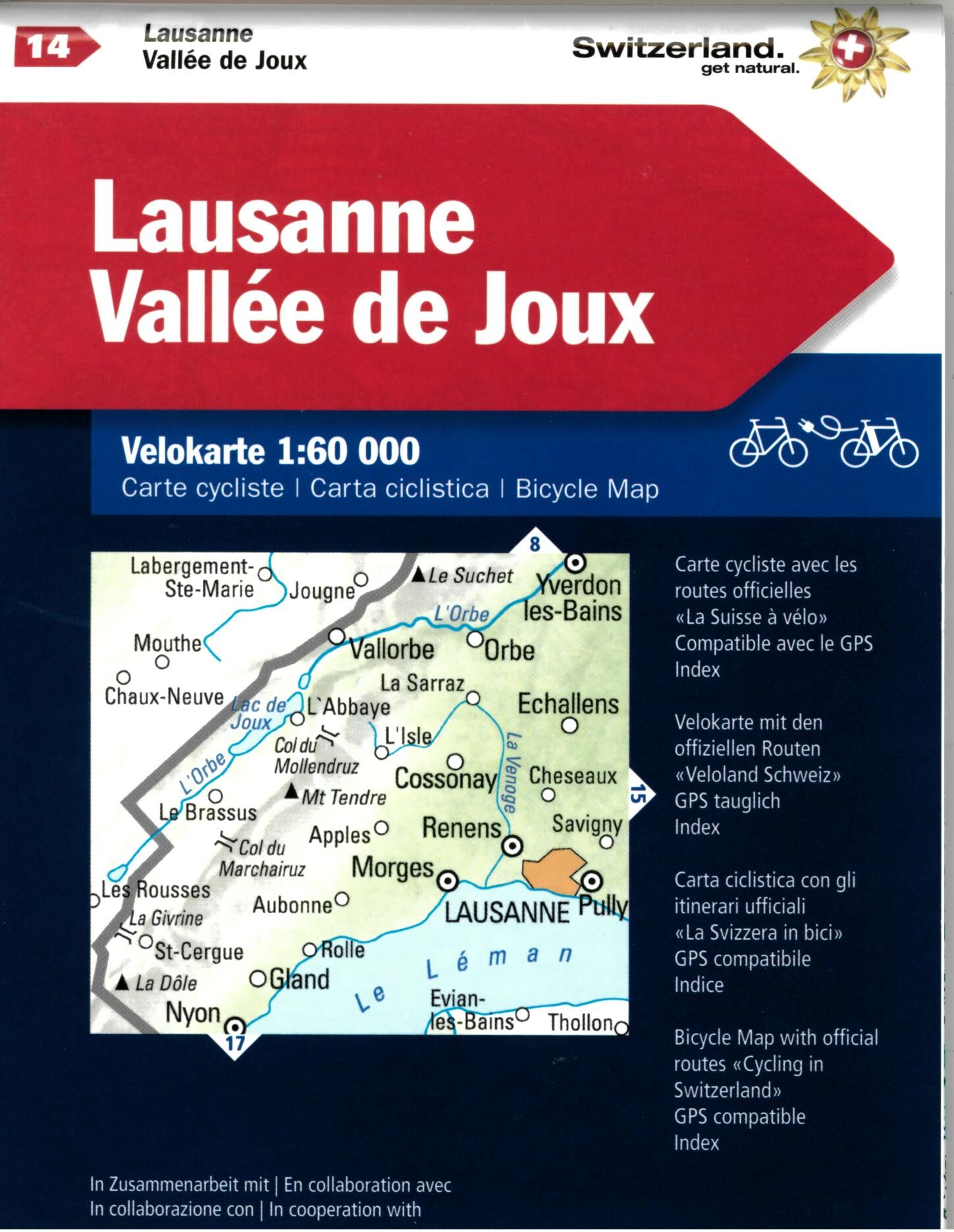 KUMMERLY - LAUSANNE VALLEE DE LA JOUX 1 60 000 CYCLO