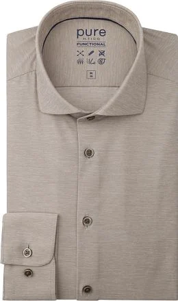 Pure Shirt Melange Beige 4067-21120-210 kopen