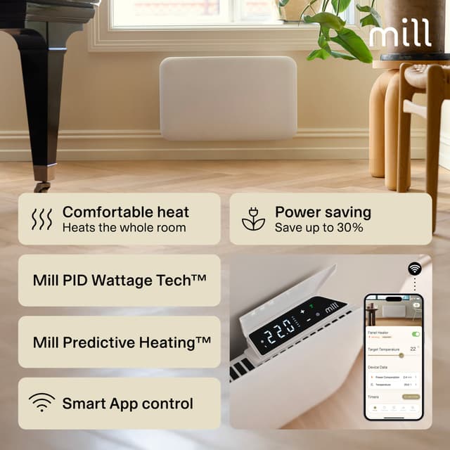 Mill Invisible Wi-Fi Gen4 panelradiator PA700WIFI4 (hvid)