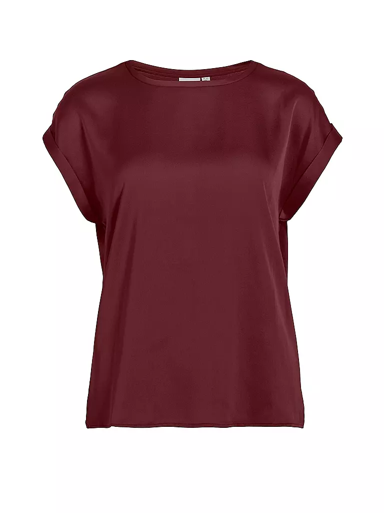 VILA Blusenshirt VIELLETTE  dunkelrot