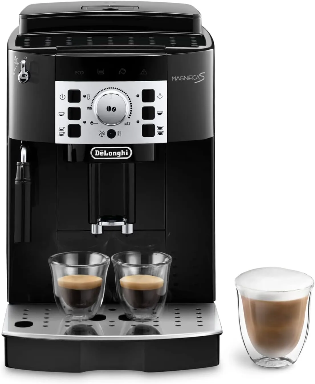 De'Longhi Magnifica S ECAM 22.110.B Kaffeevollautomat, Schwarz/Silber