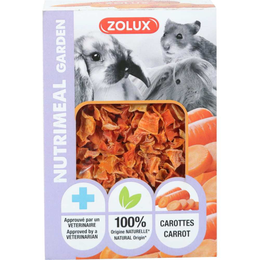 Friandises carottes séché 40 g pour rongeur