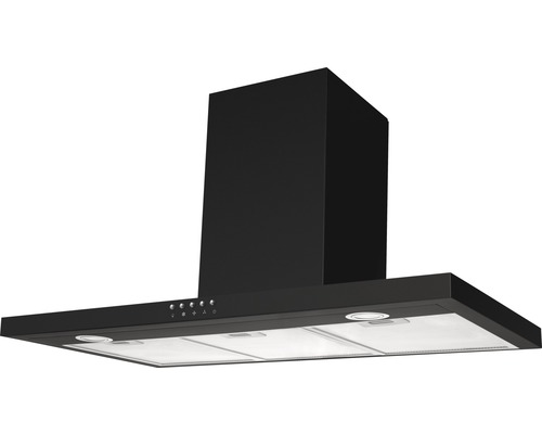 Amica KH 17804 S wandafzuigkap, 90 x 50 cm (B x D), zwart