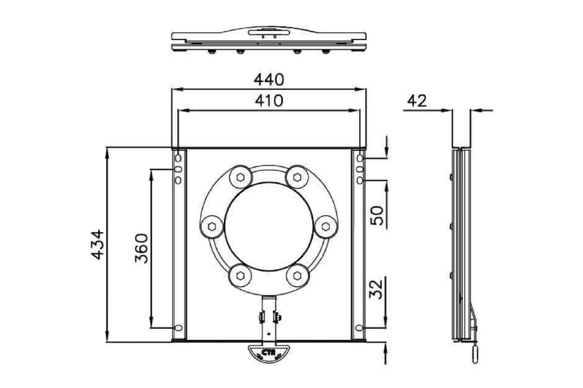 CTA Fiat Ducato X250-X290 vanaf 2001 draaiplateau
