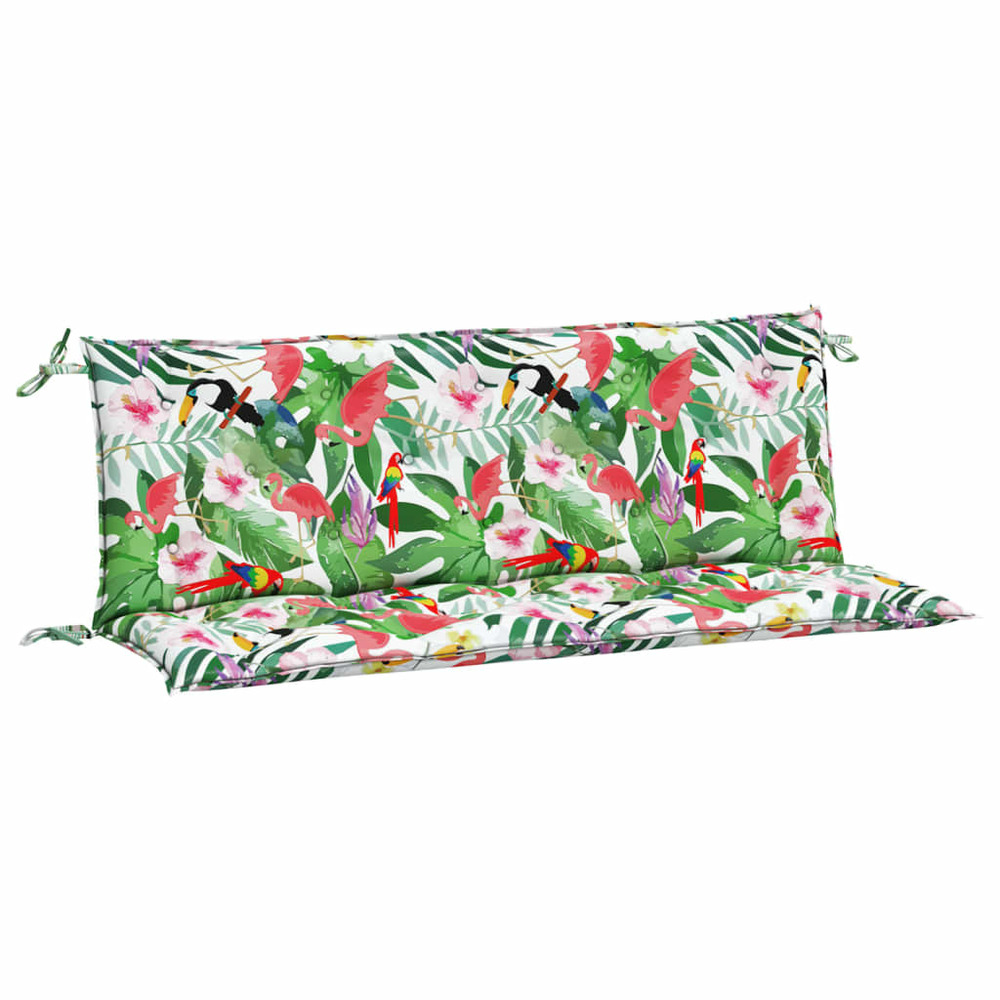 Coussins de banc de jardin lot de 2 multicolore 150x50x7 cm