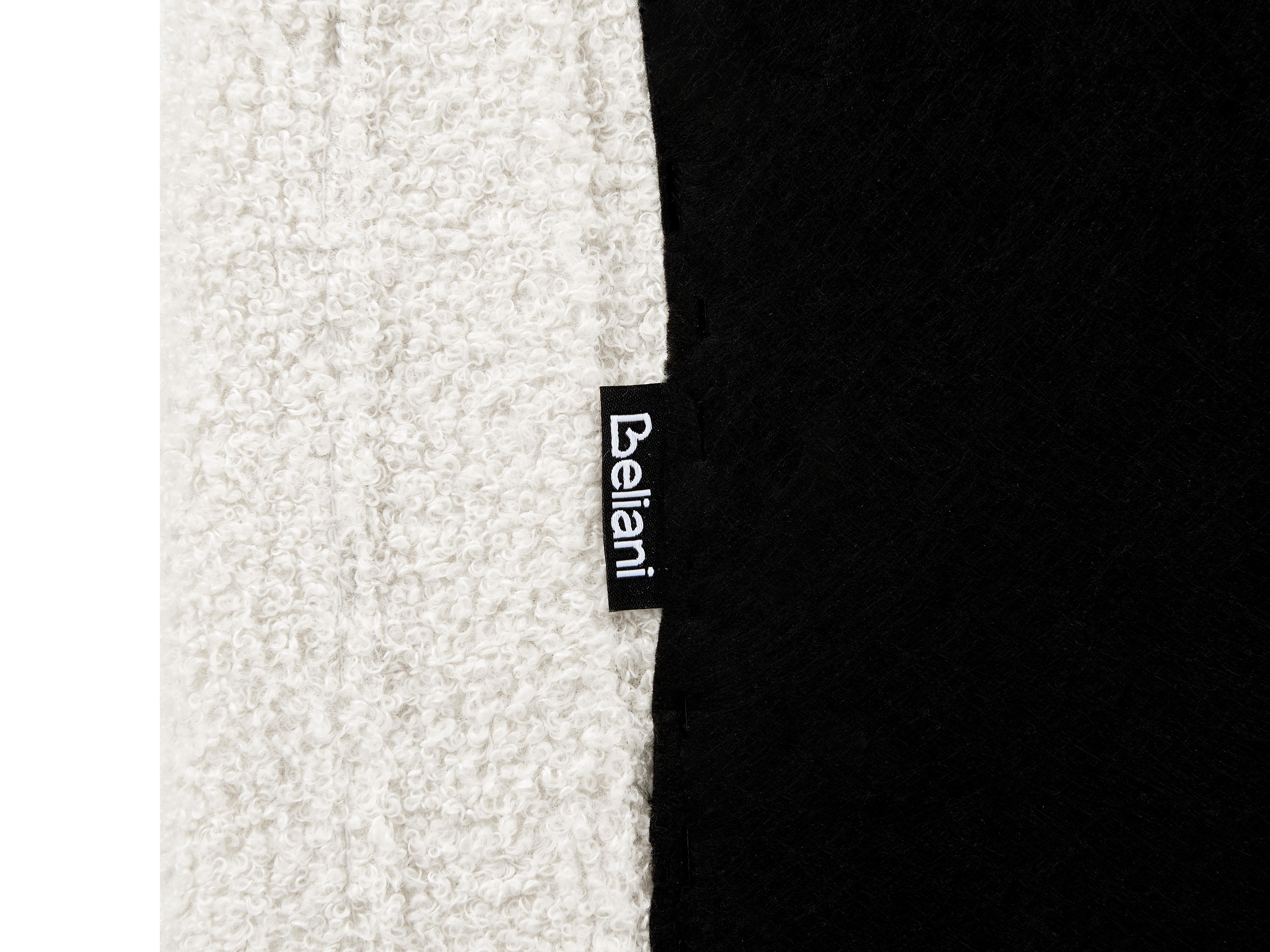 Bed Bouclé AMBILLOU 180 x 200 cm Gebroken wit