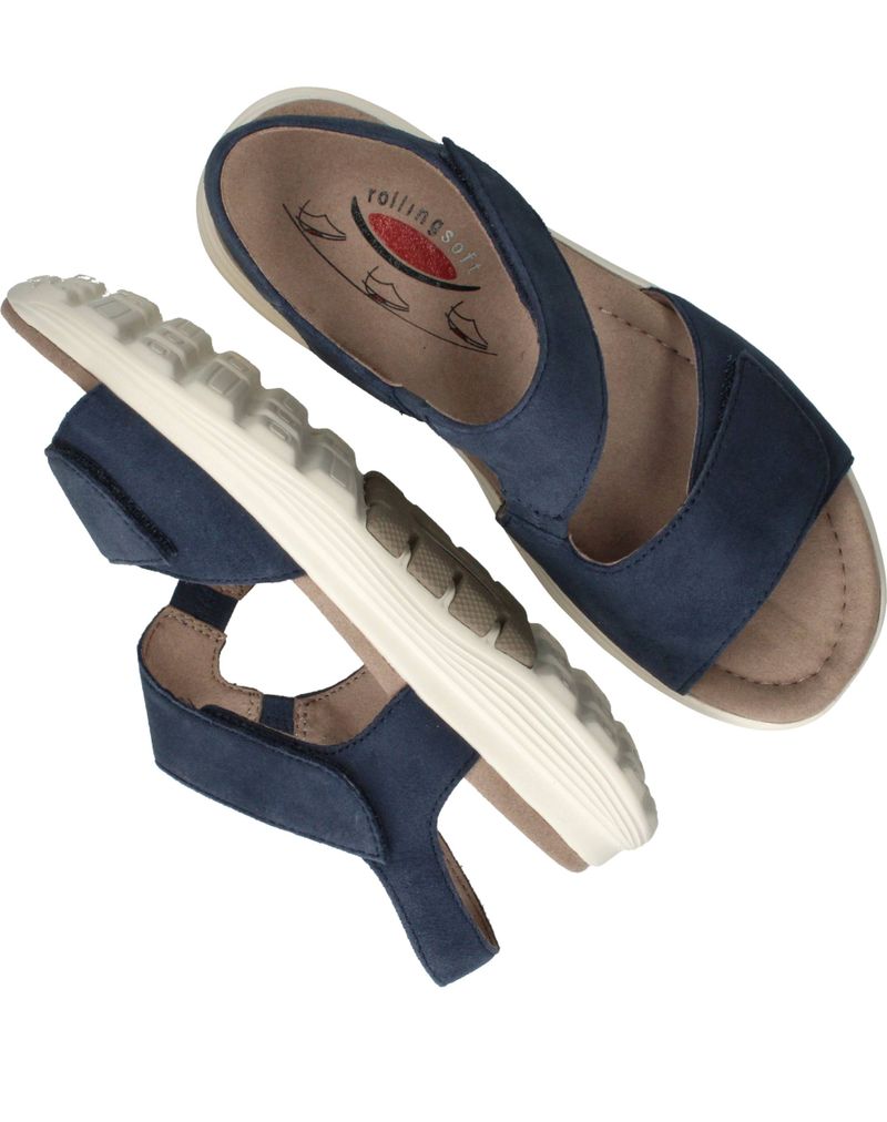 Gabor Rollingsoft Sandalen Blauw Dames