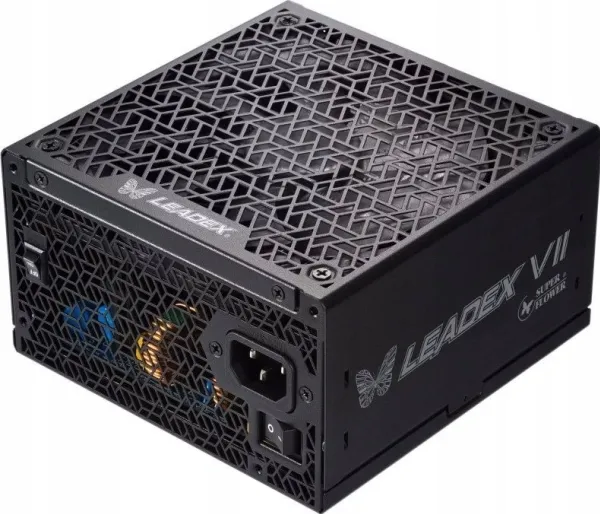 Super Flower Computer Leadex VII XG 80 PLUS Gold ATX 3.0 PCIe 5.0 - 850 Watt - ATX - 80 PLUS Gold - Semi-passiv 80-Plus-Gold strømforsyning - 850 Watt kontinuerlig effekt - 1x 12 4-Pin 12VHPWR PCIe 5.0 - 3x 6 2-Pin PCIe - 12x SATA & 4x Molex - AT