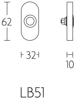 Formani - BASICS LB51 Deurbel - Ovaal - PVD RVS