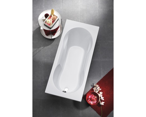 OTTOFOND Fortuna bad 75 x 150 cm wit glanzend glad 852001