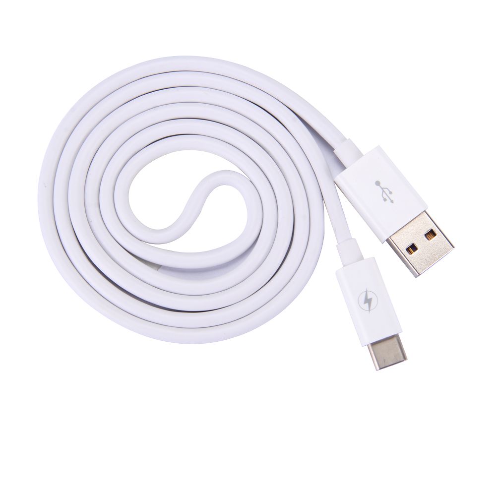 Ladekabel für Smartphones USB Typ C 3 m weiss
