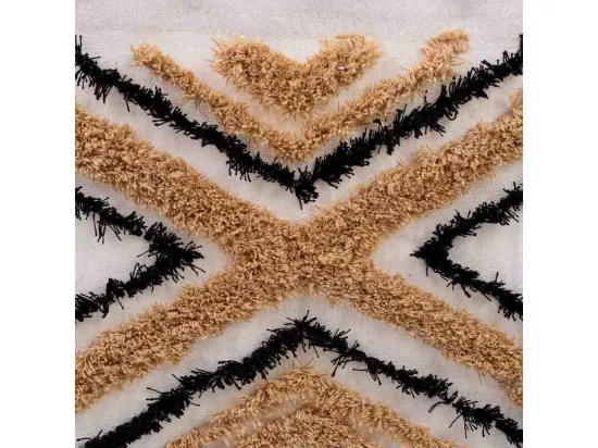 Panier de rangement en métal et tissu 46x33x23/33