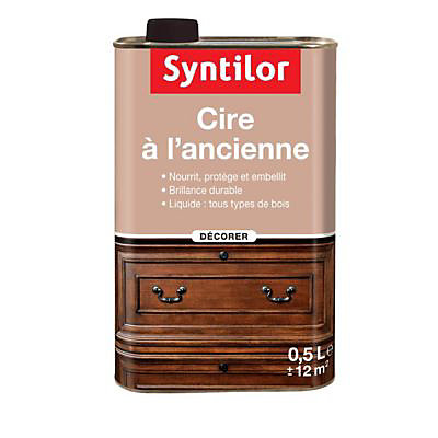 Cire à l'ancienne liquide chêne moyen Syntilor 0,5L