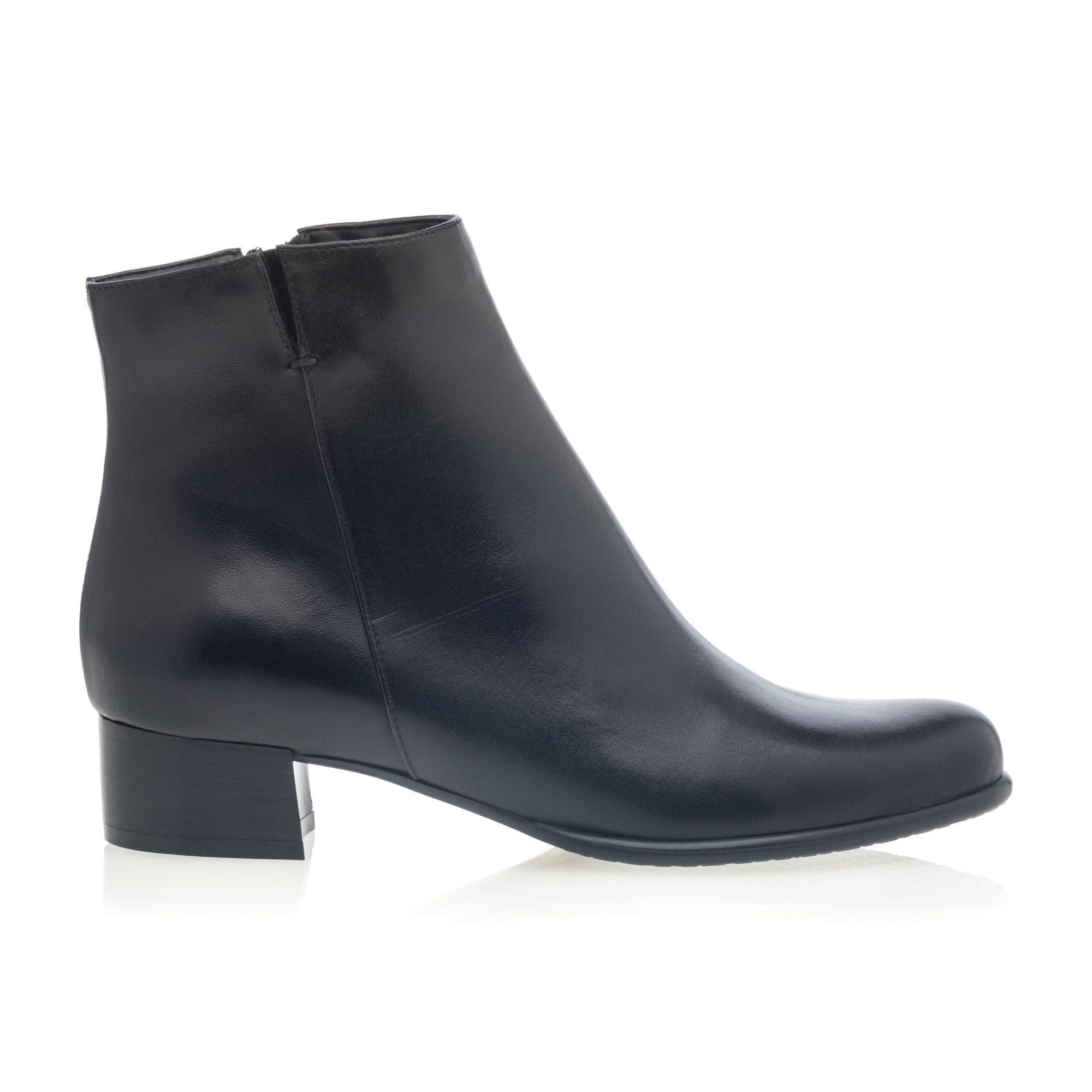 Bottines Femme en cuir noir