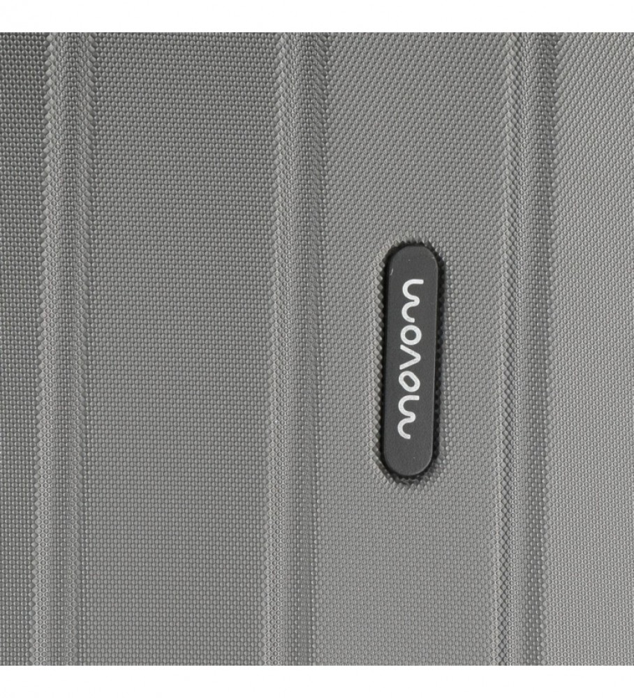 Conjunto de malas Movom Movom em madeira antracite - 38,5x55x20cm / 49x70x28cm -