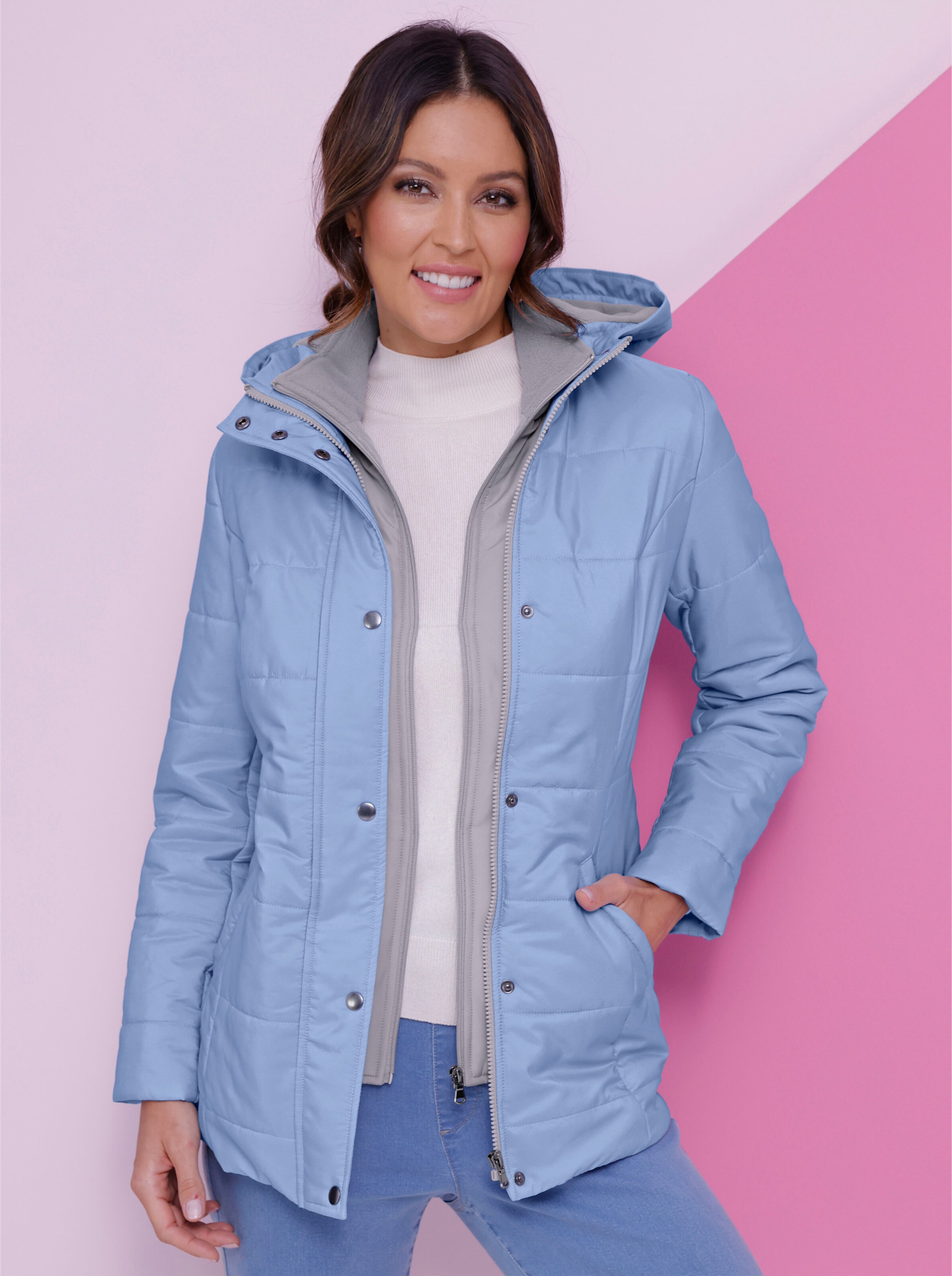 2-in-1-Jacke in stark wärmender Ausführung
