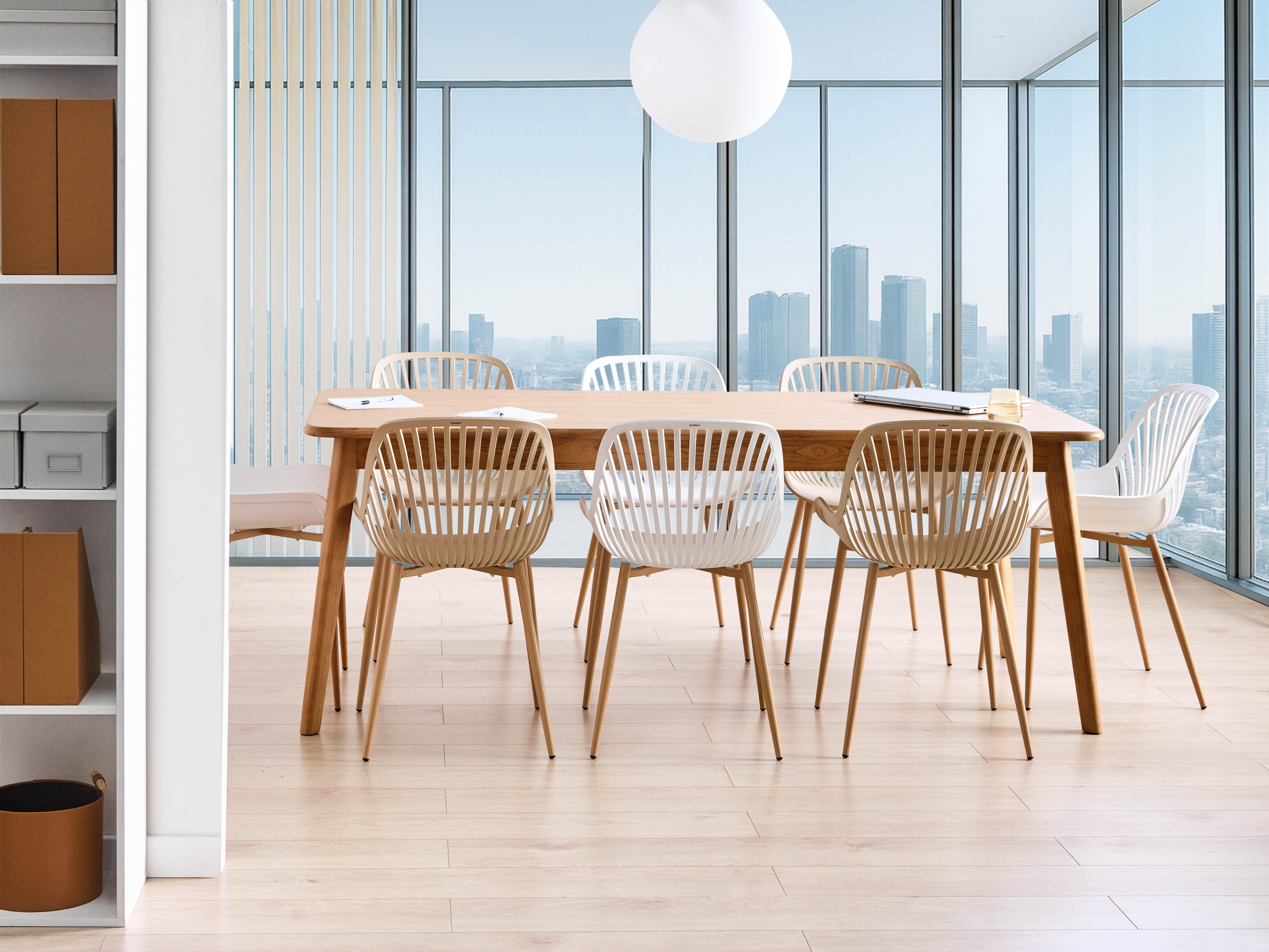 Eettafel KEHO Donker eikenhout 90 cm 200 cm