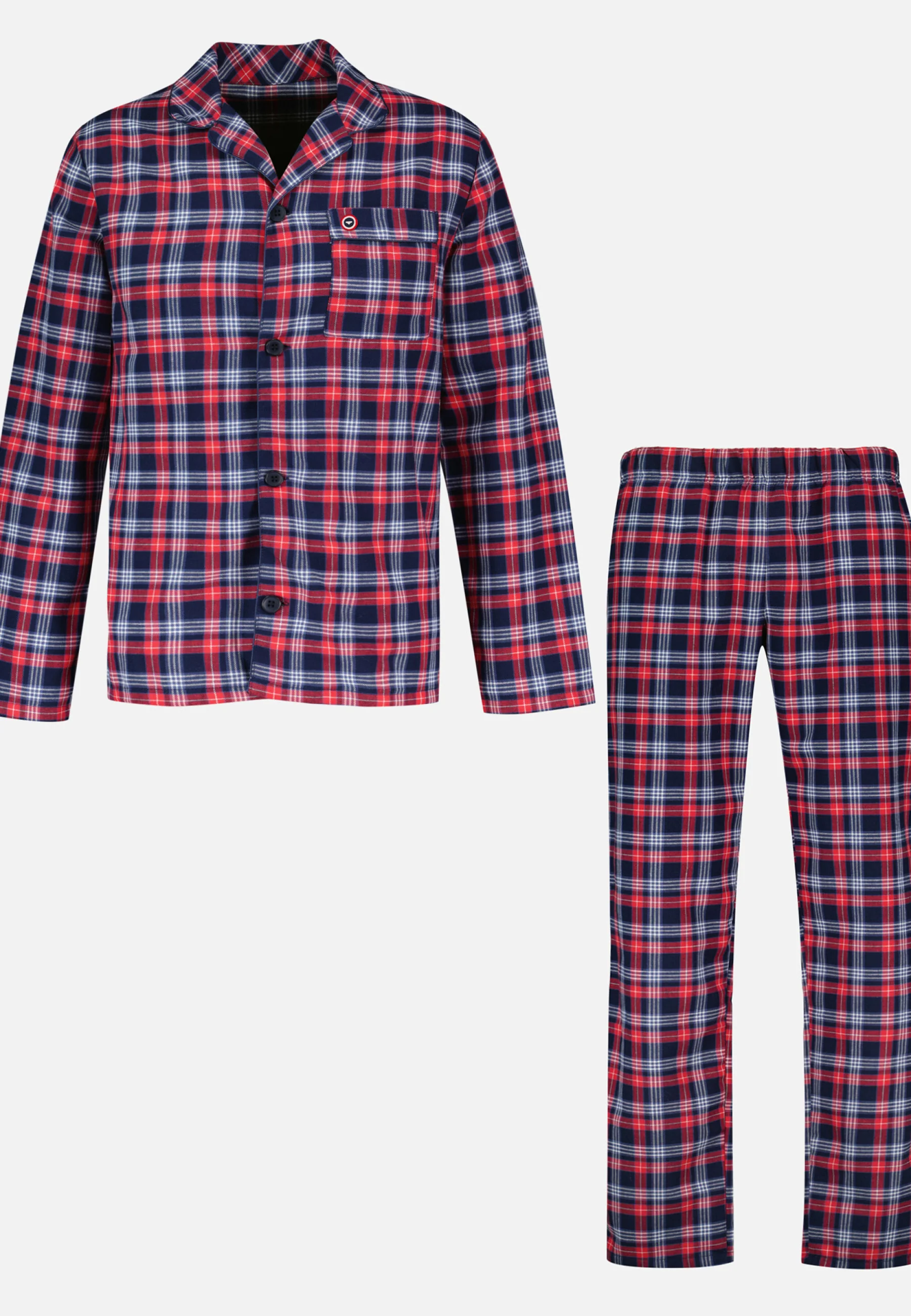 Ensemble de pyjama t-shirt et pantalon en coton-Ensemble Pyjama Baptiste Tartan