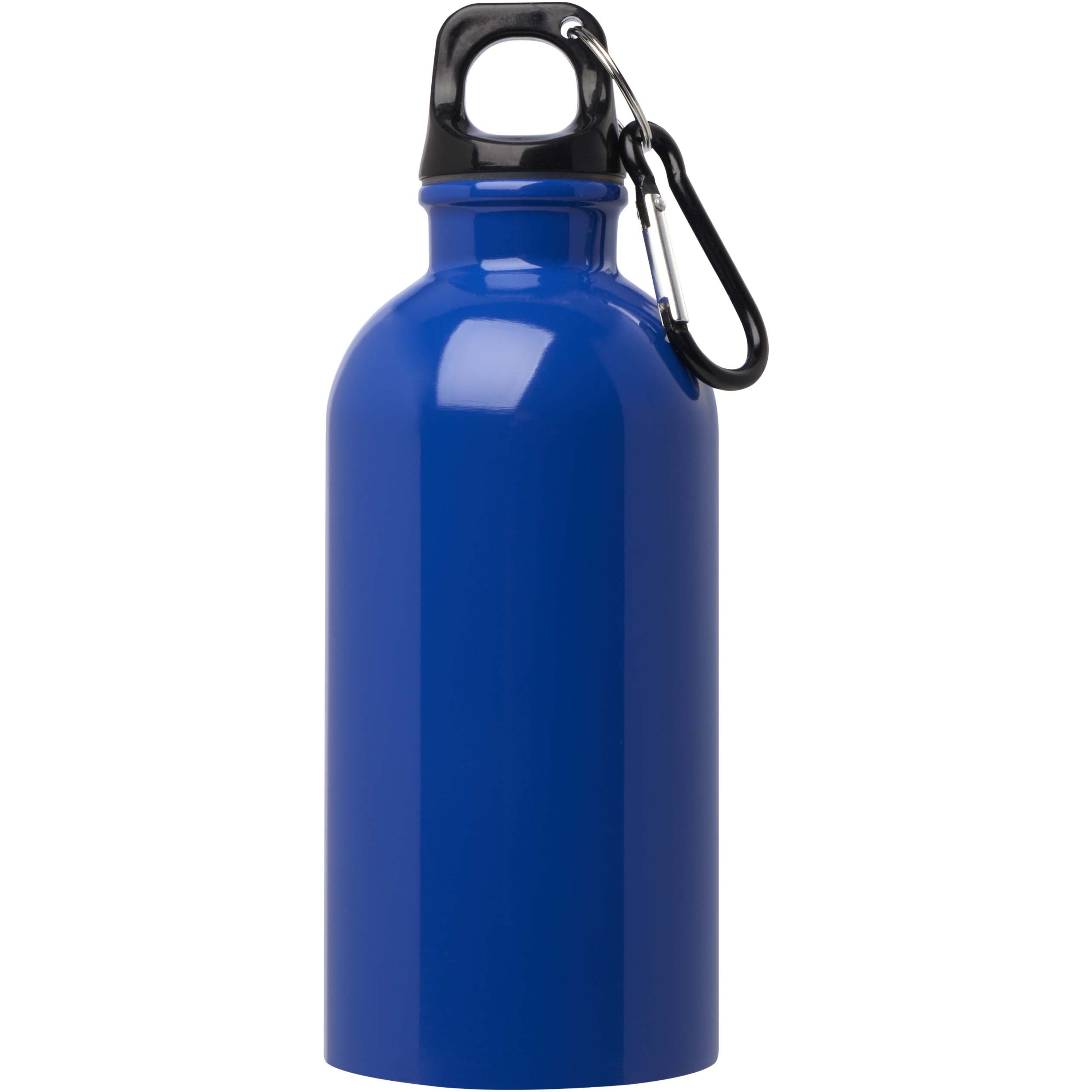 PF Concept 100860 - Bouteille d'eau Oregon de 400 ml simple paroi en acier recyclé certifié RCS avec mousqueton