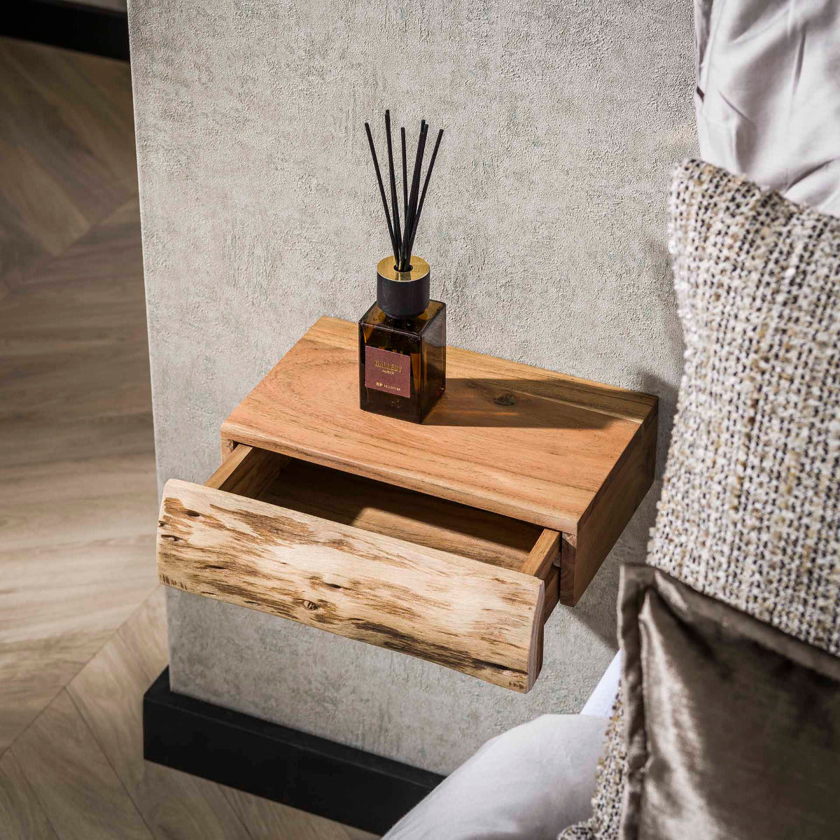 Fraaai - Hardy nachtkastje zwevend acacia hout XS | set van 2