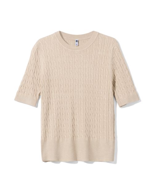 pull maillé Fally pour femmes sable