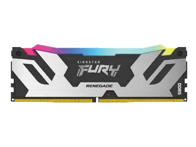 Kingston FURY Renegade RGB - DDR5 - modul - 16 GB - DIMM 288-PIN - 6400 MT/s / PC5-51200 - CL32 - 1.1 V - ikke bufferet - on-die ECC